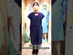 ผ้าเย็บหรือ ultrasonic การปั่น เสื้อกันหน่าย 120 * 140cm สําหรับโรงพยาบาล