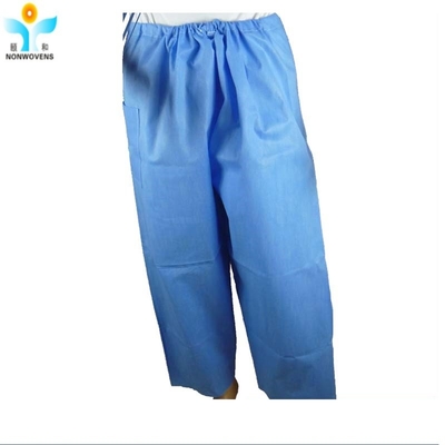 OEM Hospital Disposable Uniform Patient Suit SMS Scrub With Blue Purple Green