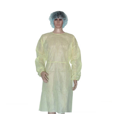 Breathable Collar Tie Disposable Isolation Gown With Customized ISO/CE Certification