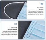 Surgical Tie On 3 Ply Face Mask For Personal Protection From Dust