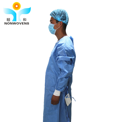 SMS SMMS SSMMS Non-woven Fabric Disposable Surgical Gown Sleeve knitt Cuff