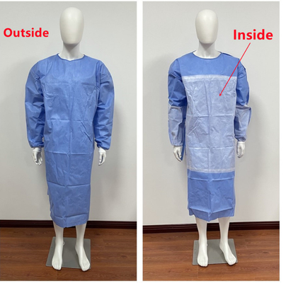 30-50 กรัม เสื้อผ่าตัดเสริมสร้าง เสื้อผ้าป้องกันที่ไม่มีเชื้อ